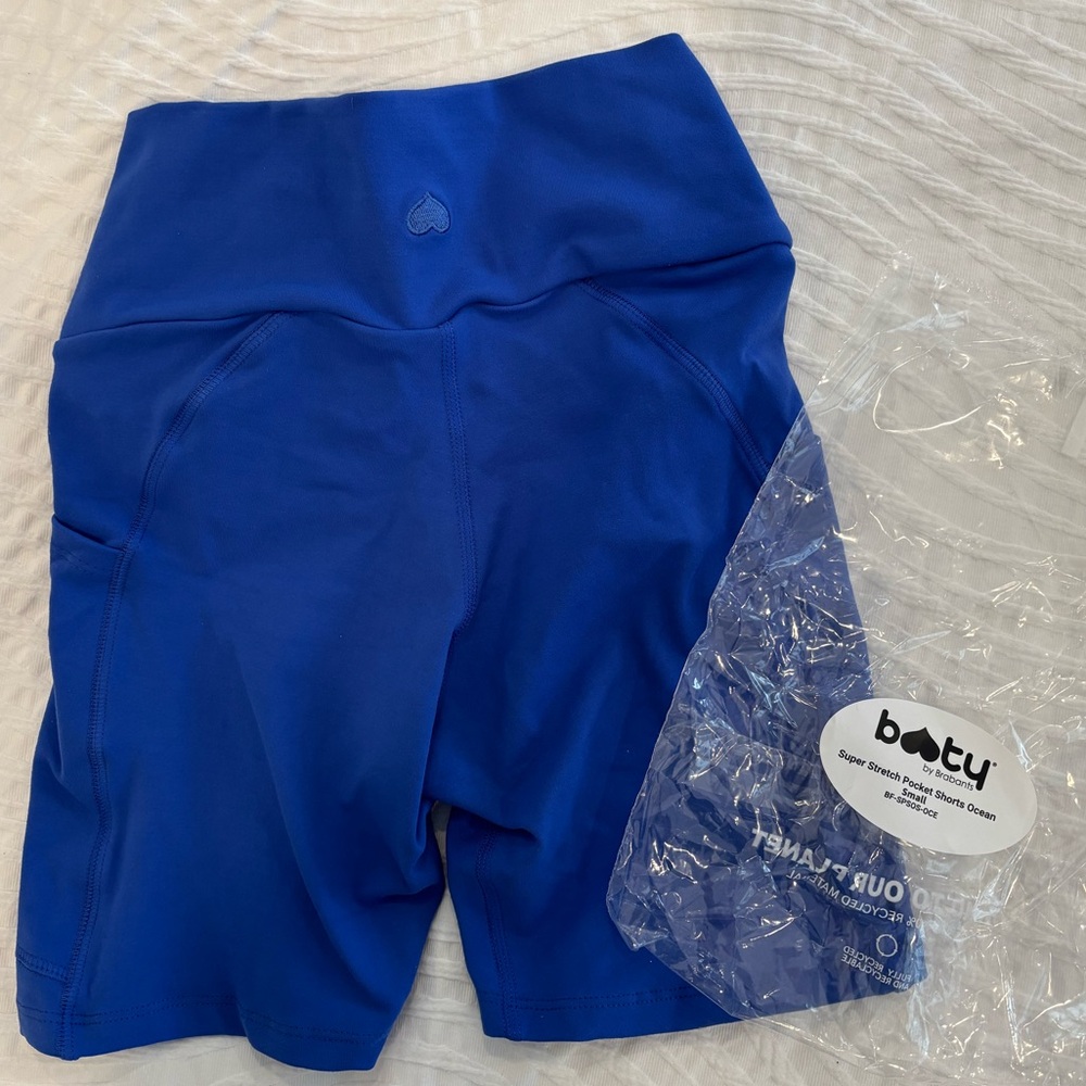 Super Stretch Pocket Bike Shorts in Ocean blue